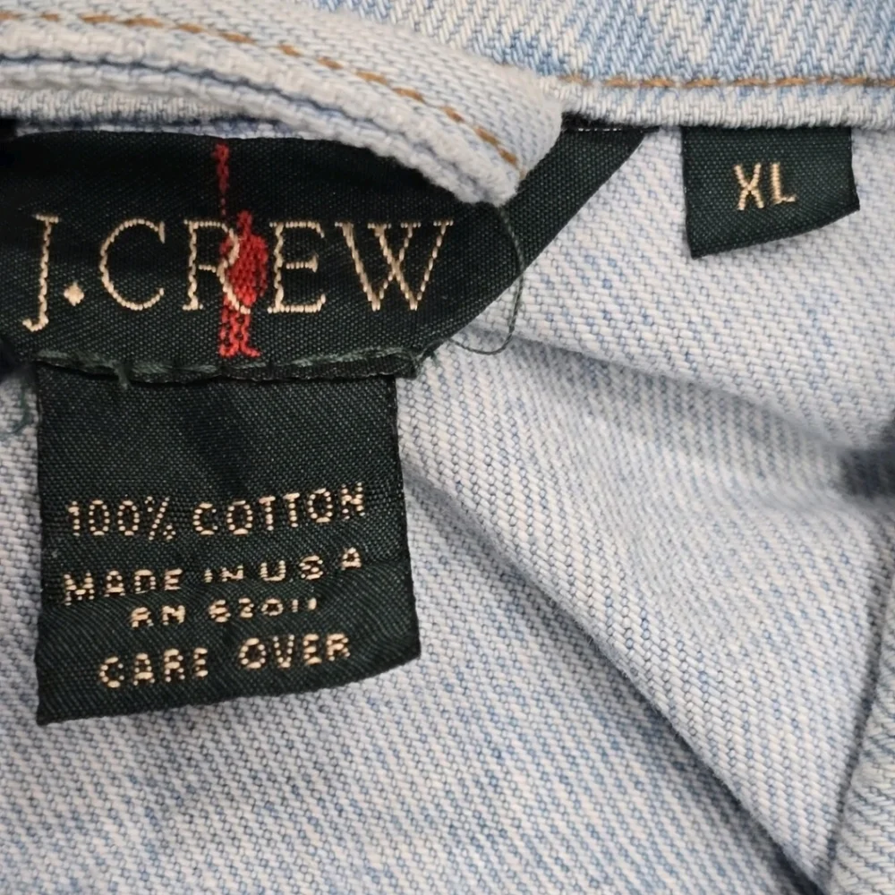 J. CREW Men's Denim Casual Button Up Jean Jacket Size XL - Picture 7 of 9